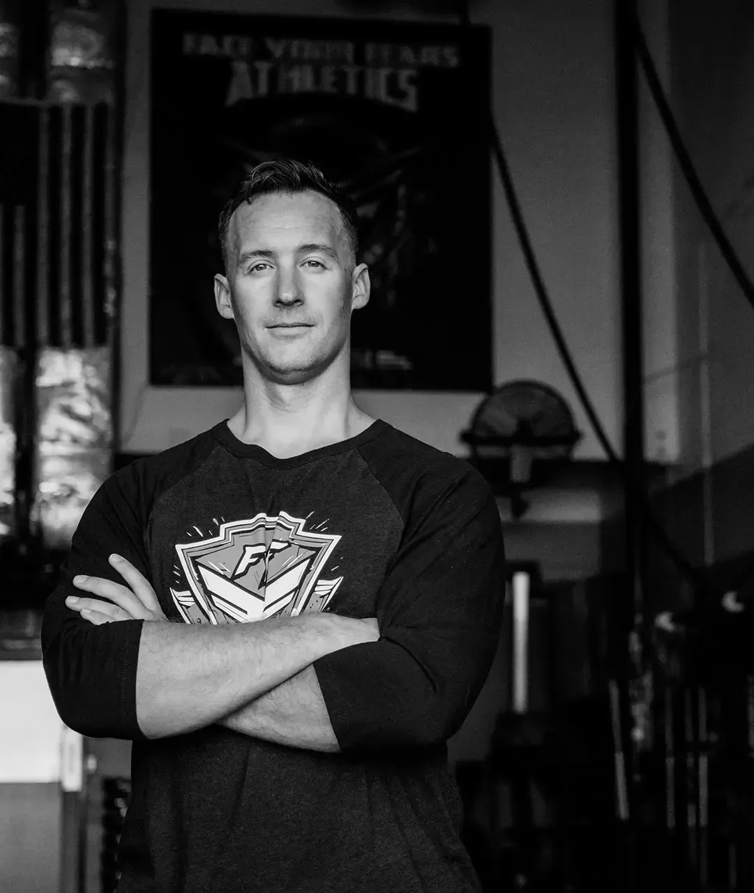 Coach Ben, founder of Face Your Fears Athletics, in the Valencia gym