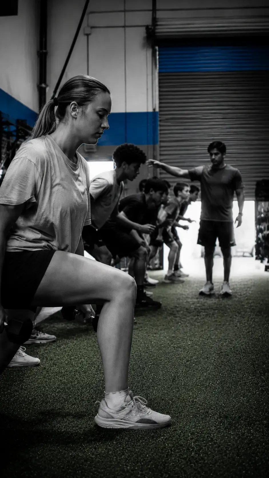 Youth athletes training speed and agility at FYF Athletics